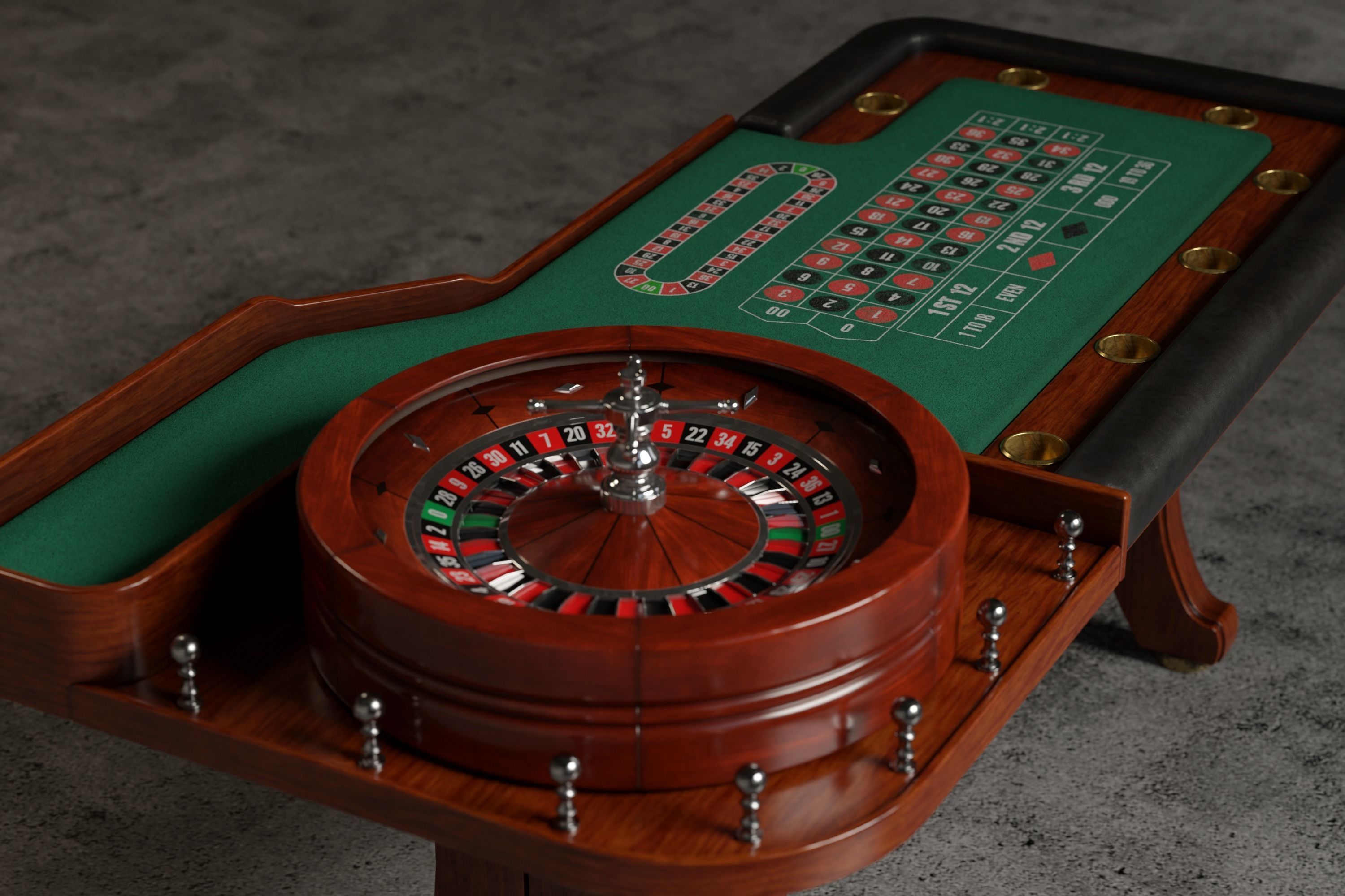 3D model Roulette Table 3D VR / AR / low-poly | CGTrader