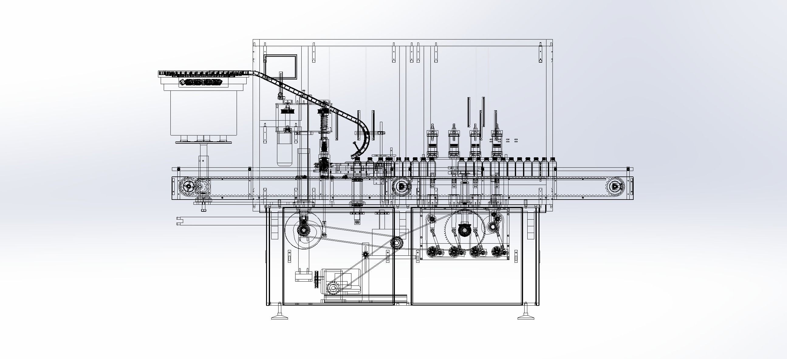 Automatic filling and capping all-in-one machine 3D model | CGTrader
