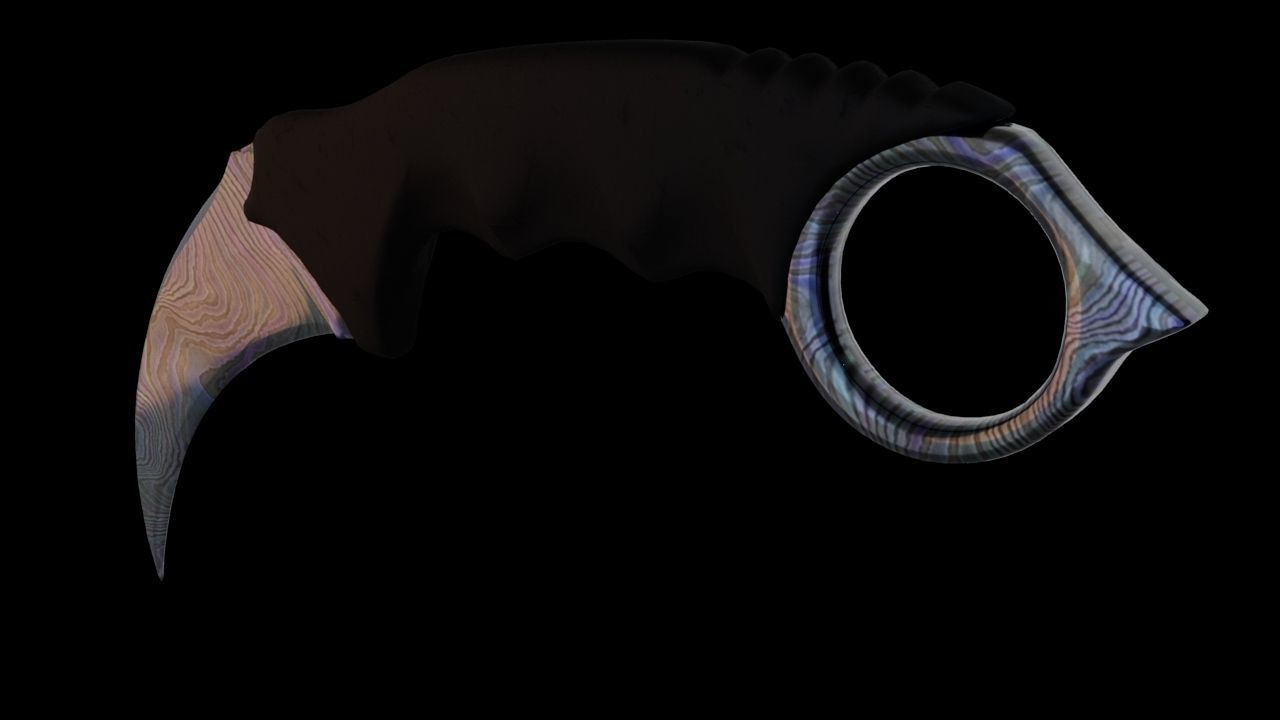 3D model CSGO style Karambit knife Printable VR / AR / low-poly | CGTrader