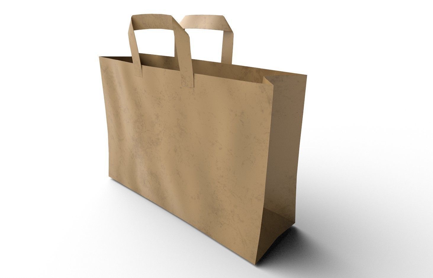 3D model Paper Bag 02 VR / AR / lowpoly CGTrader