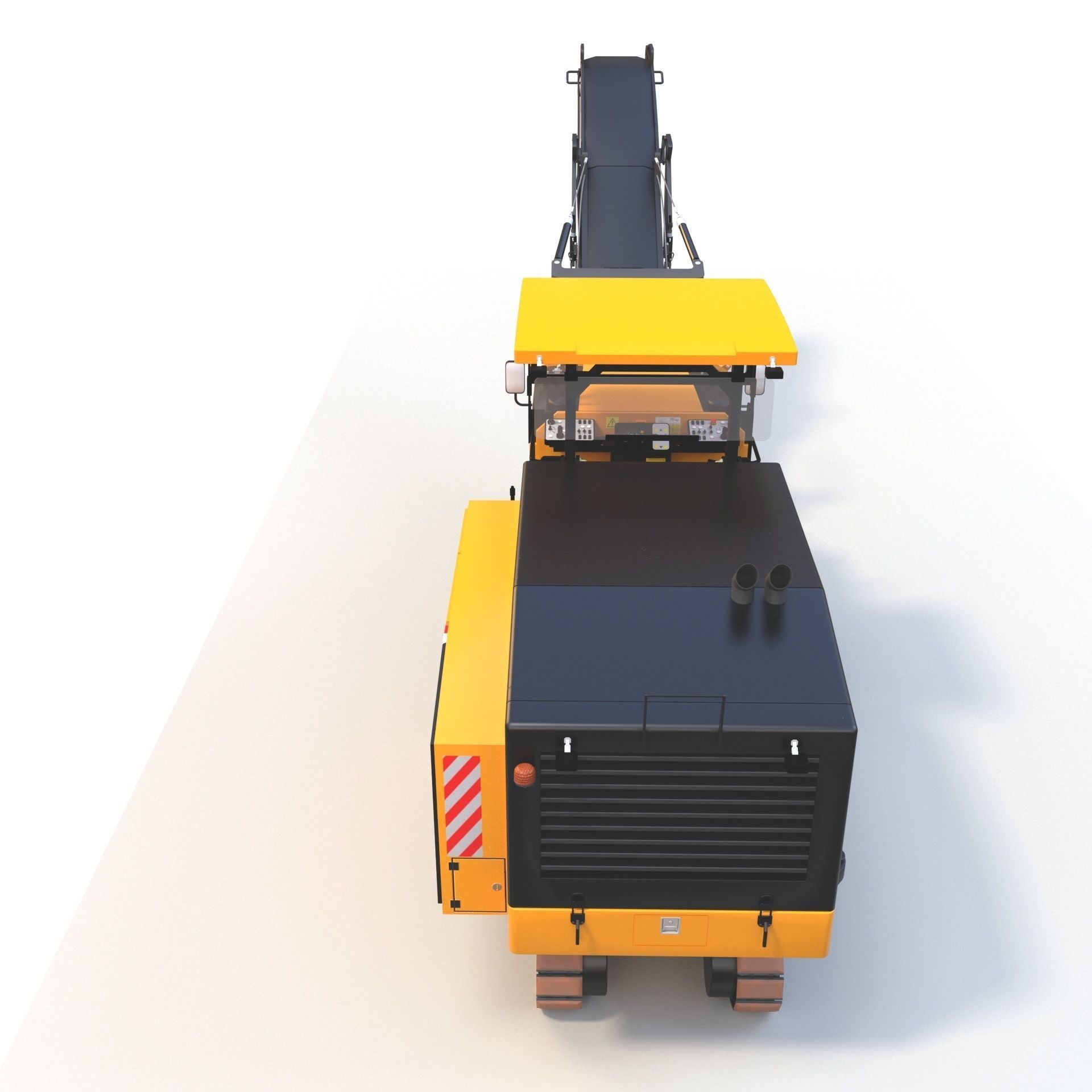Asphalt Milling Machine 1 3D model CGTrader