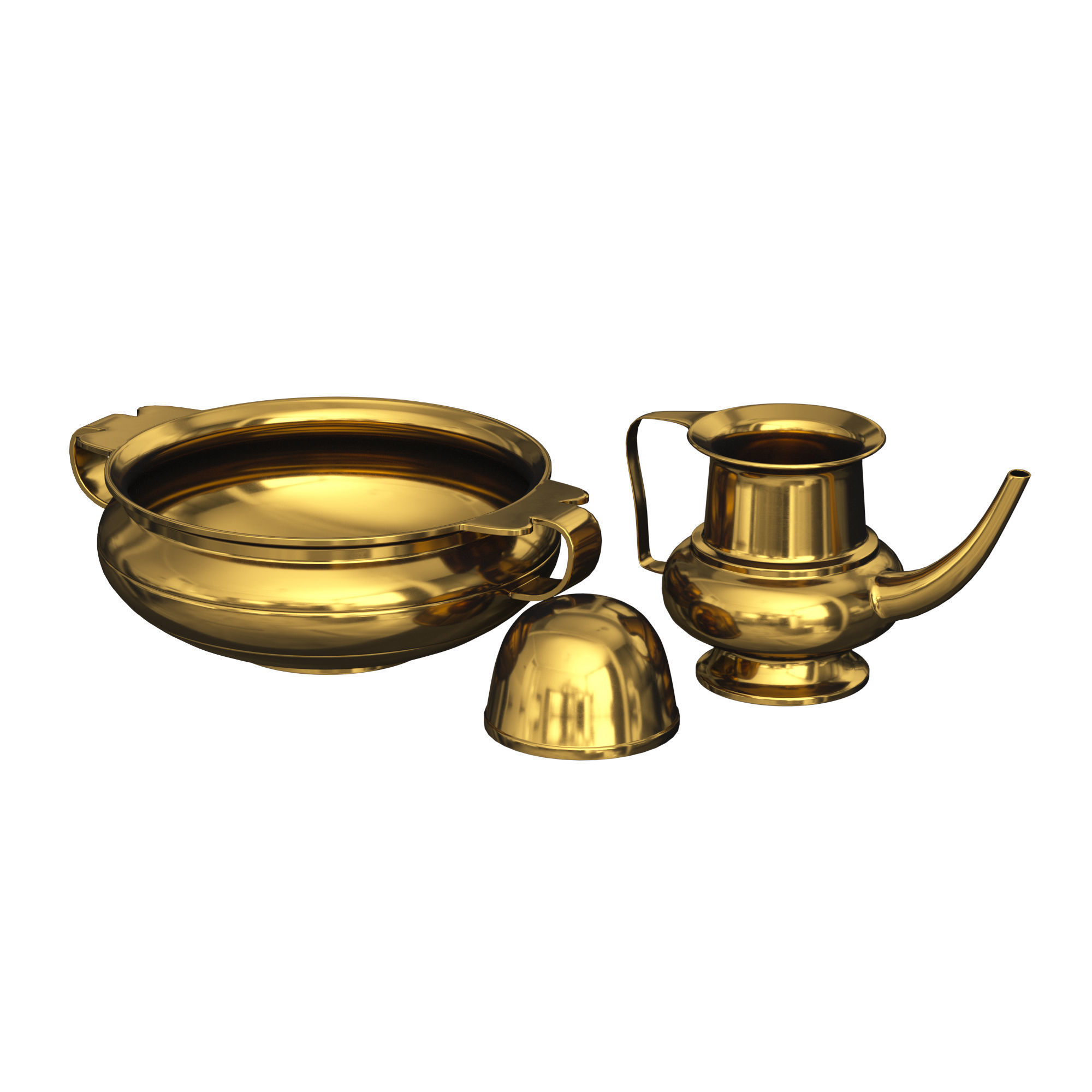 Bronze utensils 3D model CGTrader