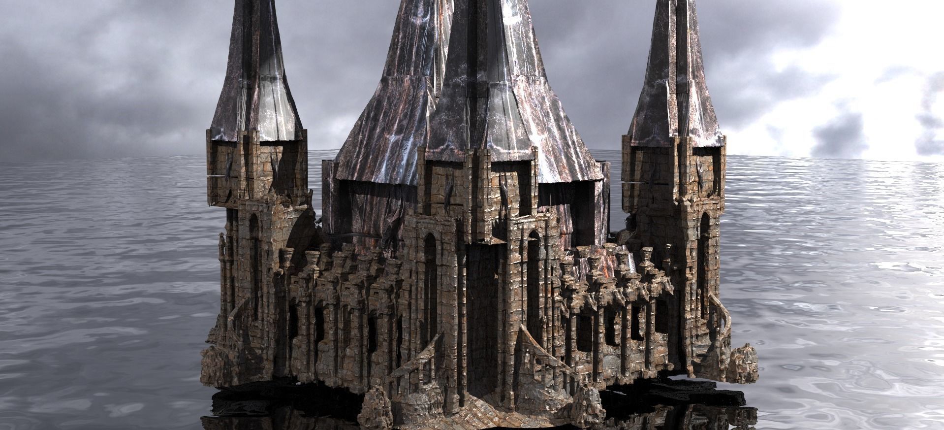 Swamp Fortress 1 3D model | CGTrader