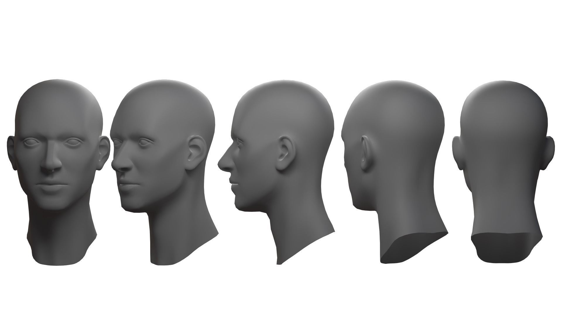 Stylized Man Head free 3D model | CGTrader