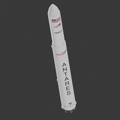Antares 300 Rocket 3D model | CGTrader