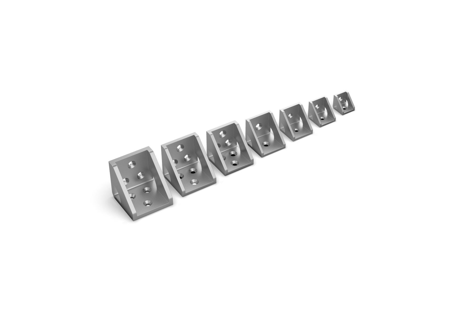 Wall Mount Support Bracket Set 3D model 3D printable | CGTrader