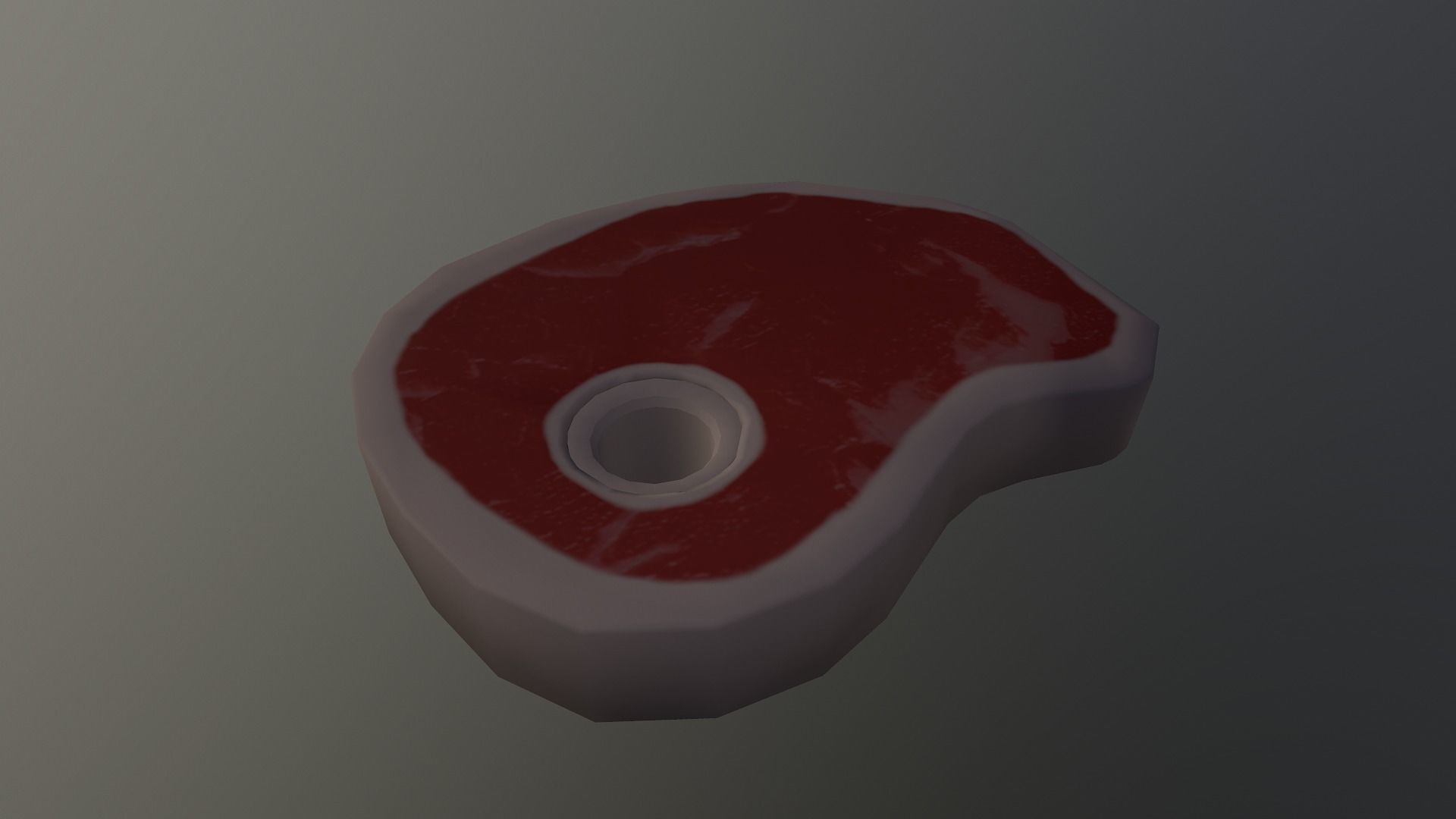 3D model Low Poly Steak piece of meat VR / AR / low-poly | CGTrader
