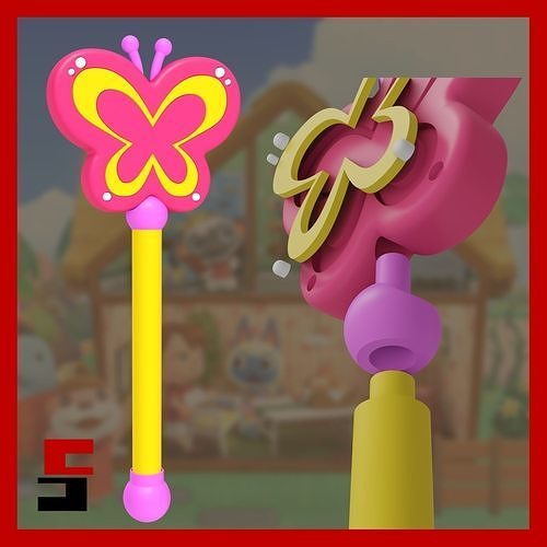 Animal Crossing Bug Wand Replica Prop 3D model 3D printable CGTrader