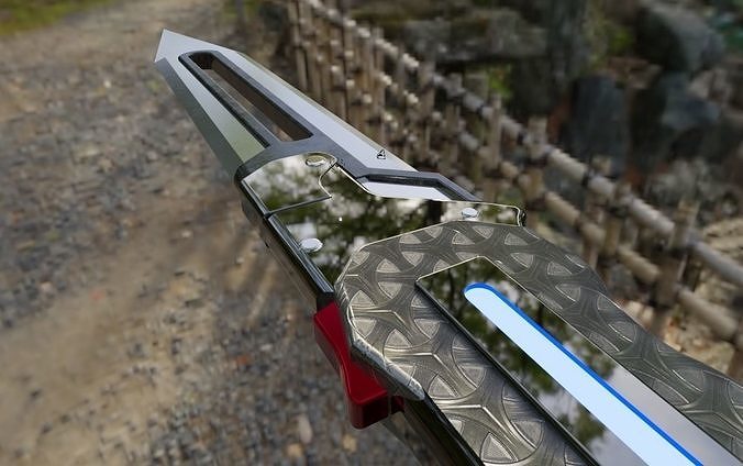 scifiKnife for game Low-poly 3D model