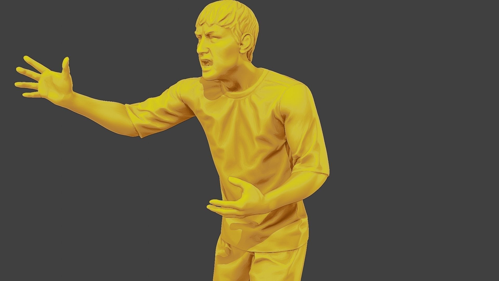 Soccer Player SP 043 3D model 3D printable | CGTrader