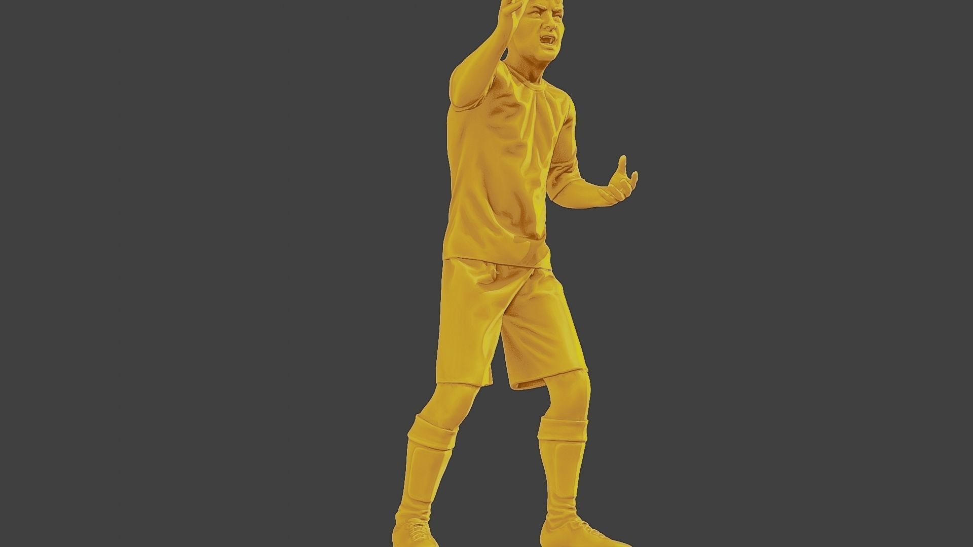 Soccer Player SP 043 3D model 3D printable | CGTrader