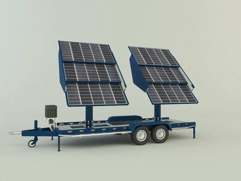 Solar panel carrier 3D model CGTrader