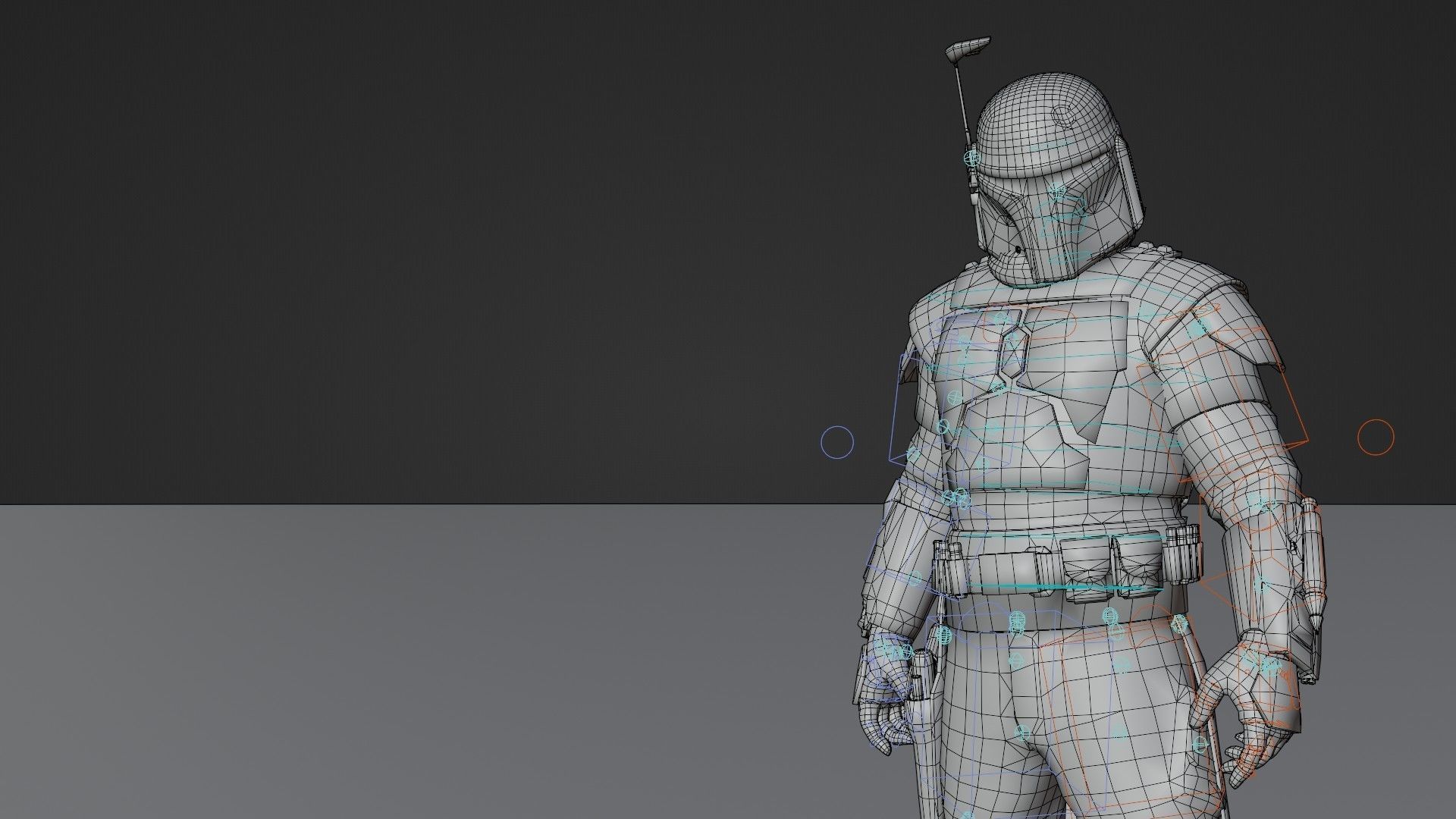 3D model Boba Fett Character Rig for Blender VR / AR / lowpoly CGTrader