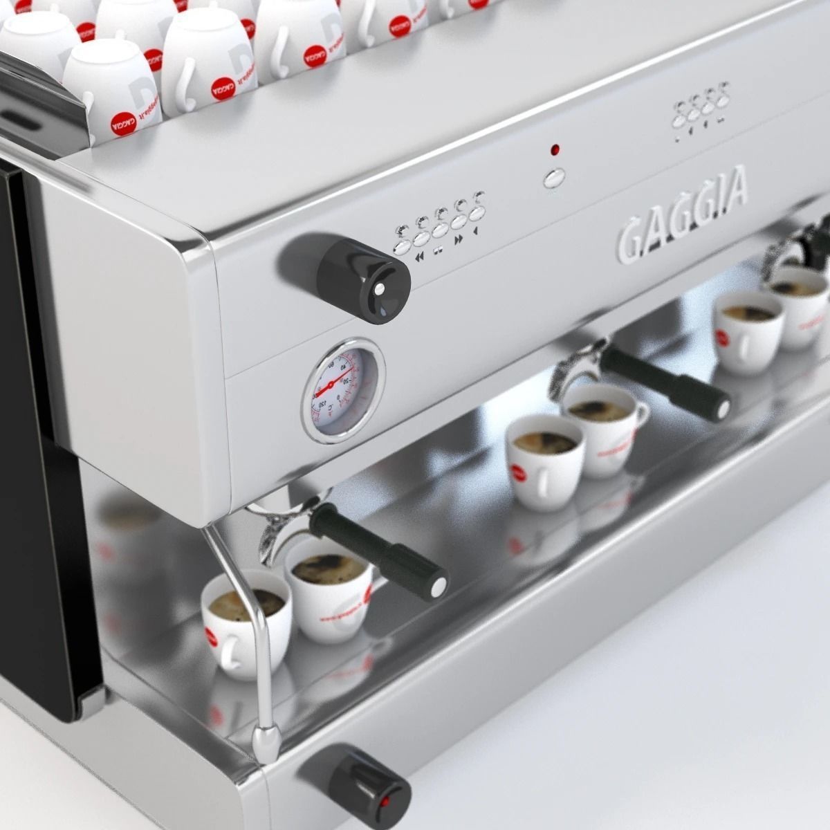 Gaggia Commercial Coffee Machine 3D model CGTrader