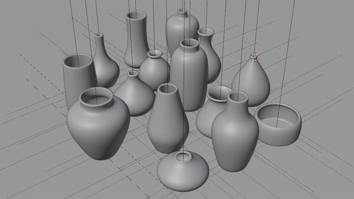 3D model Vases 15 Full Colorful Collection LowPoly Game Ready