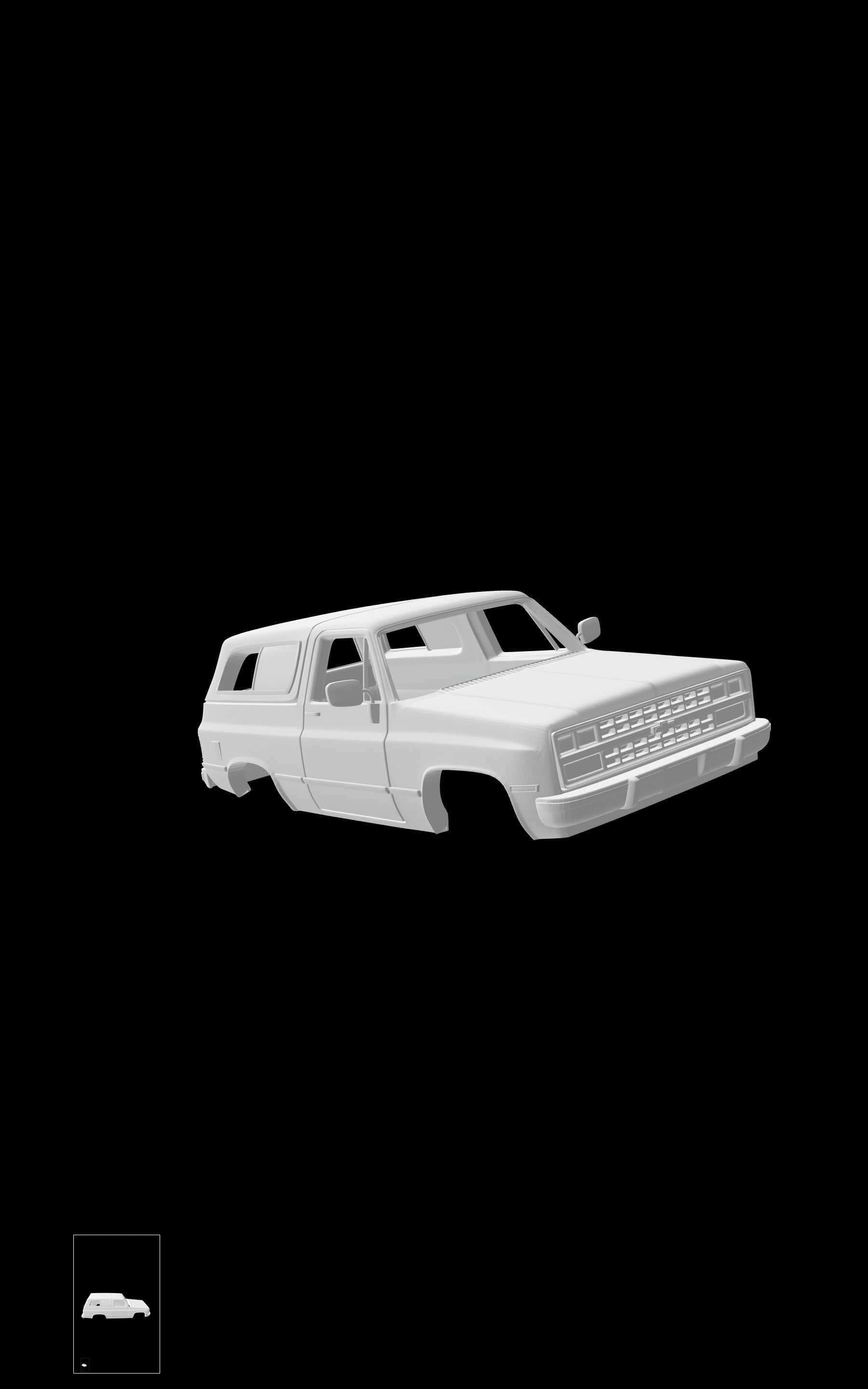 Chevrolet Blazer 1989 3D model 3D printable | CGTrader