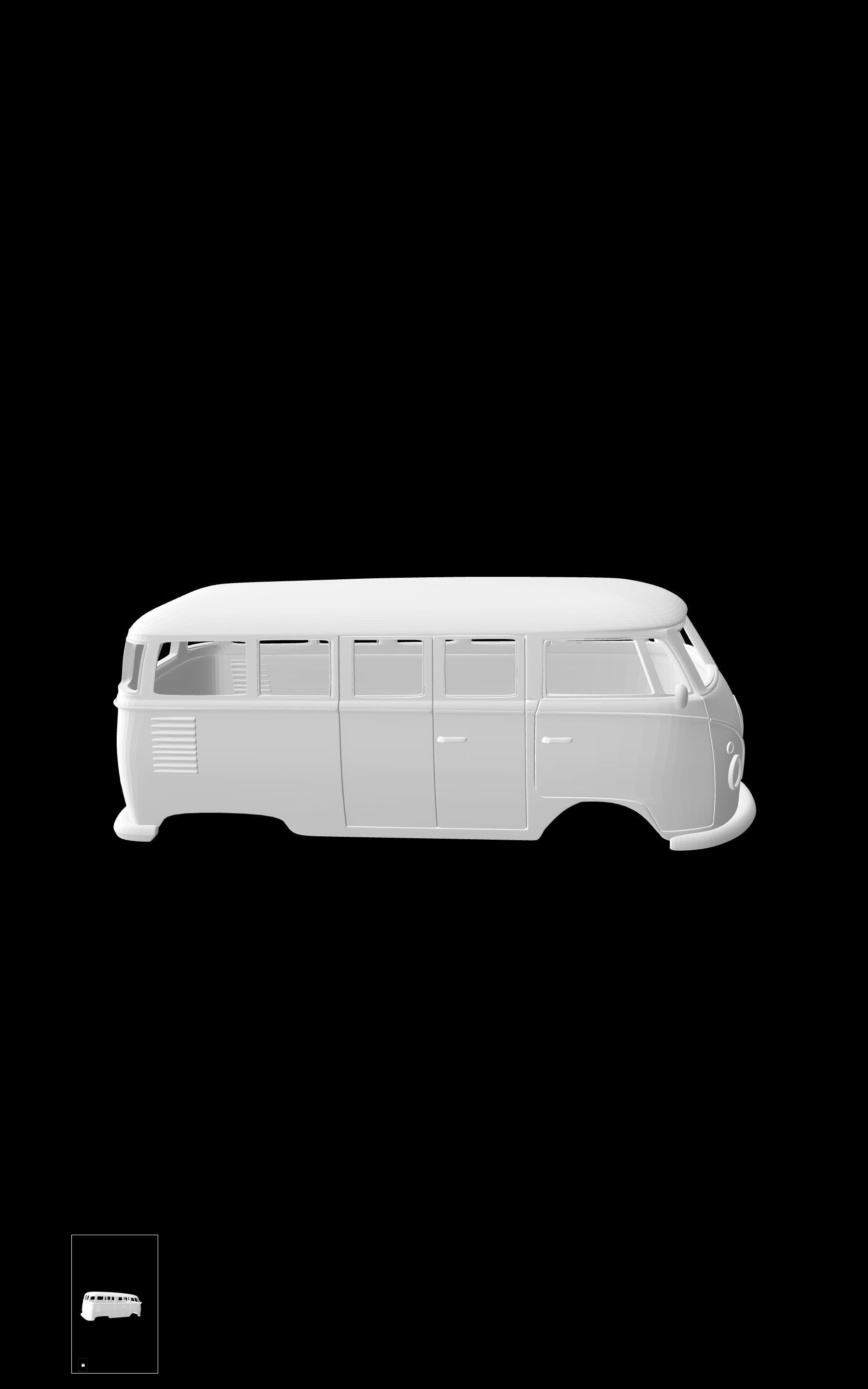 Volkswagen T1 3D model 3D printable | CGTrader