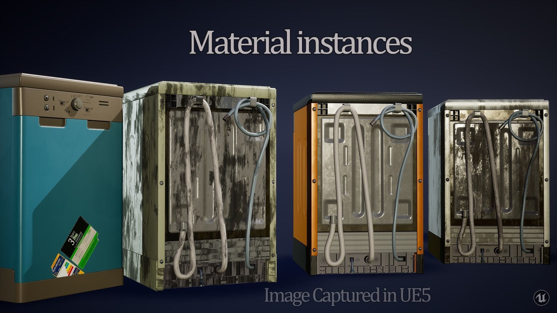 3D model Dishwasher game ready PBR VR / AR / lowpoly CGTrader