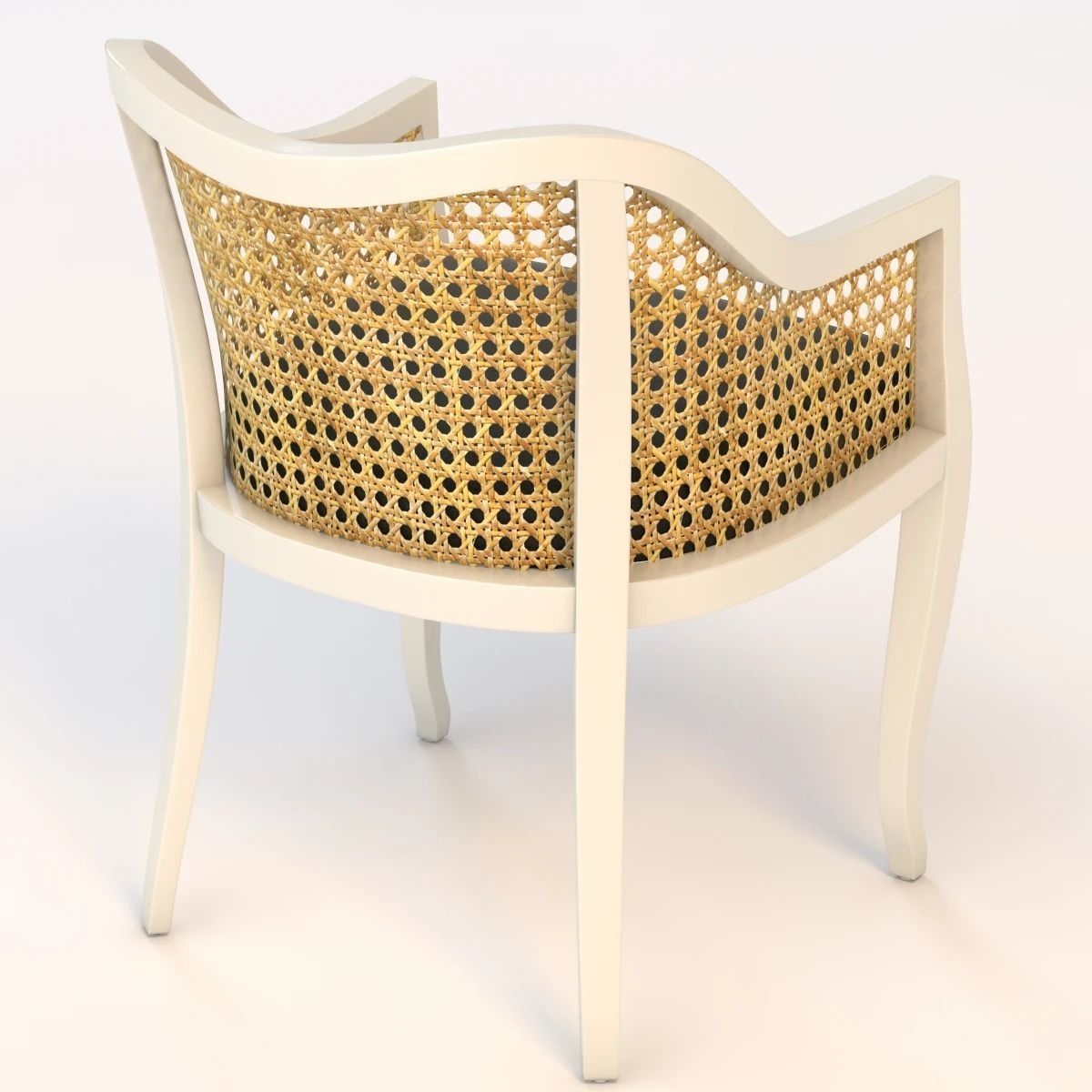 Tayabas Cane Side Chair 3D model CGTrader