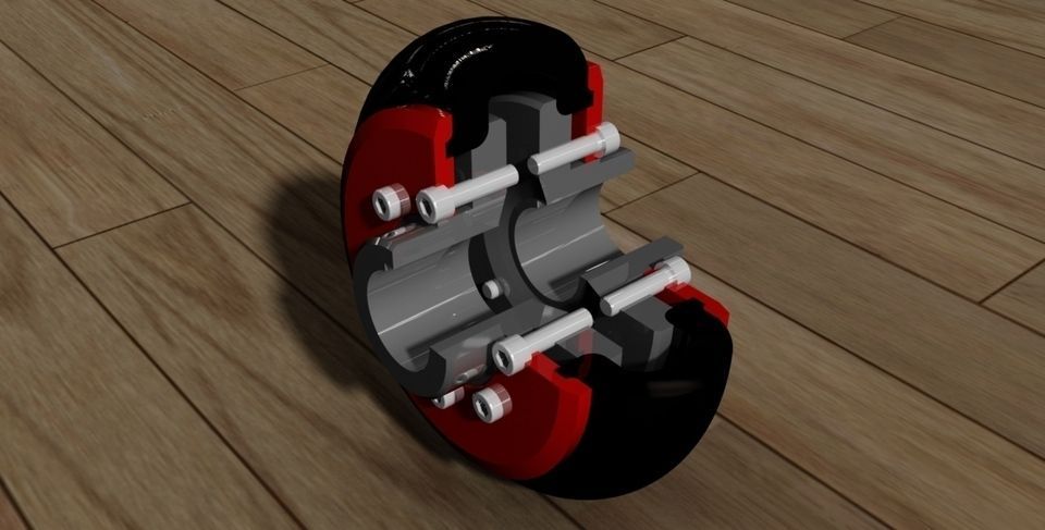 Periflex clutch Free 3D model