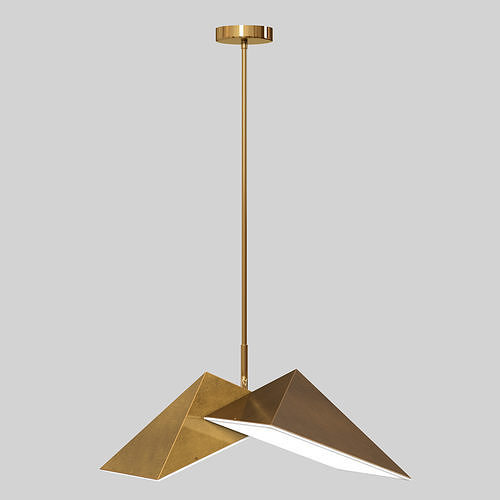 TRIANGULAR PRISM PENDANT LIGHT 3D model CGTrader