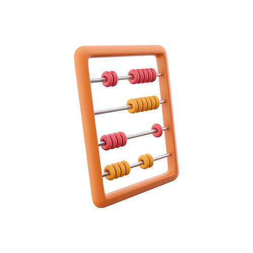 3d abacus cartoon