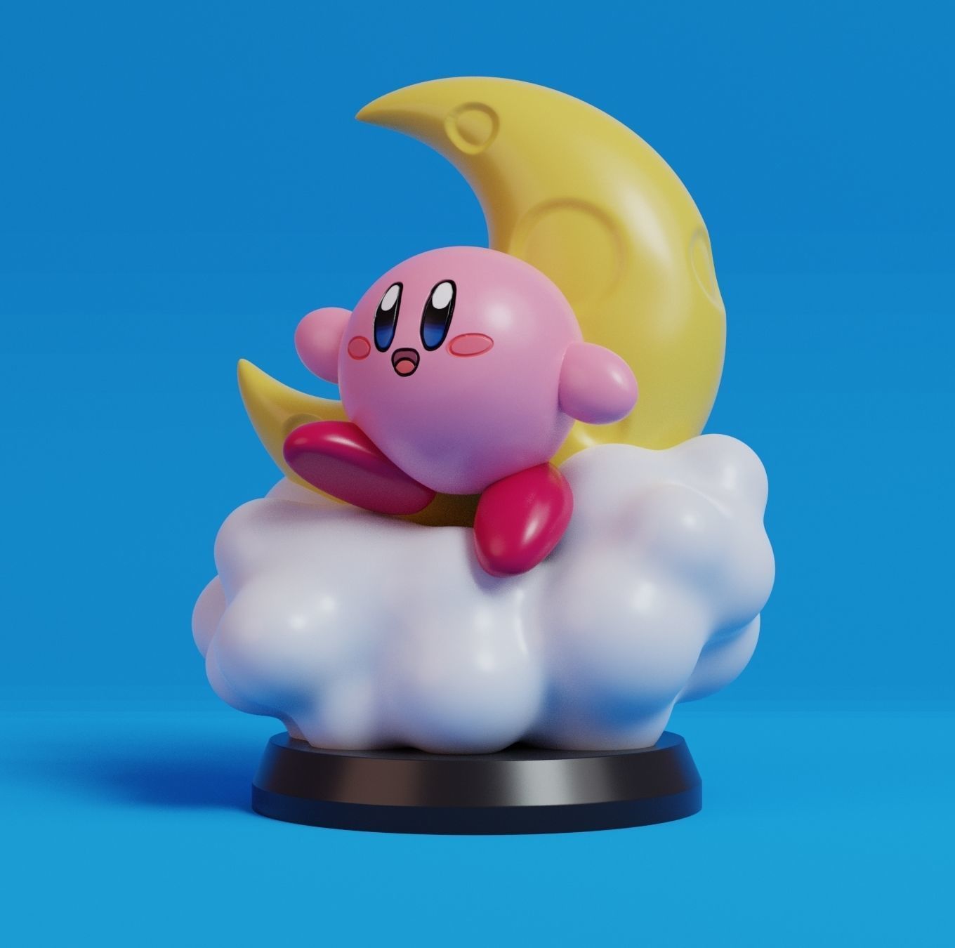KIRBY MOON FIGURE 3D model 3D printable CGTrader