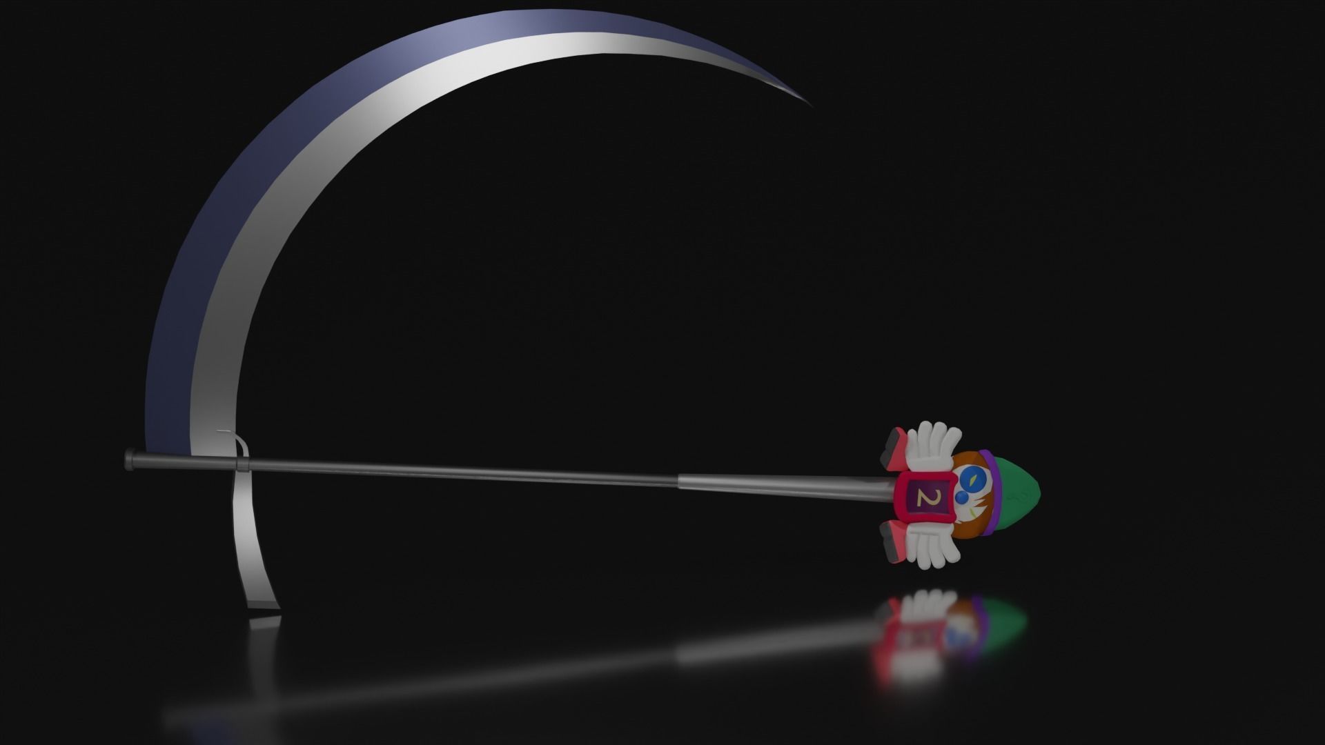 3D model Kites scythe crazy clown scythe Hunter x Hunter VR / AR