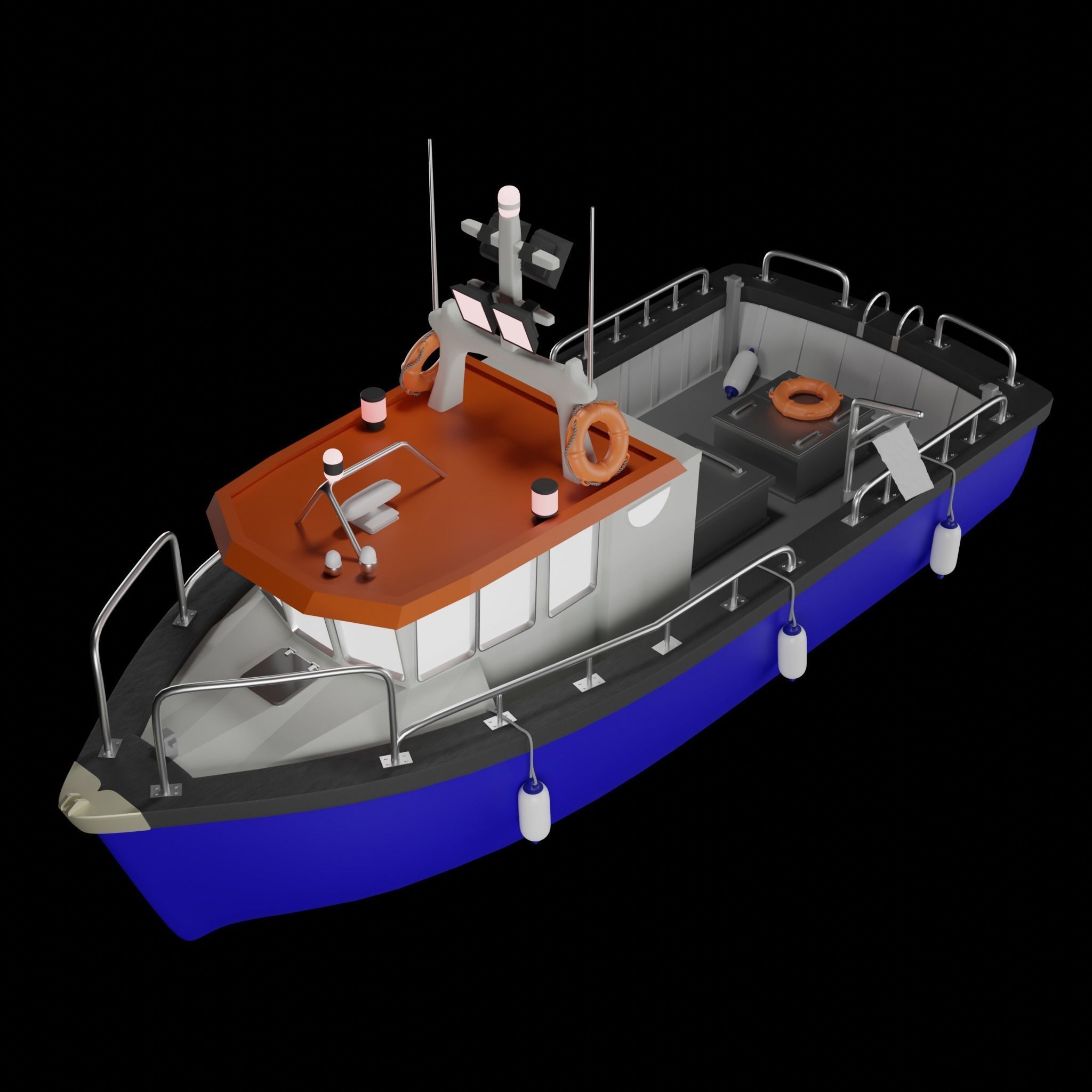 Fishing Boat 3D model 3D printable CGTrader