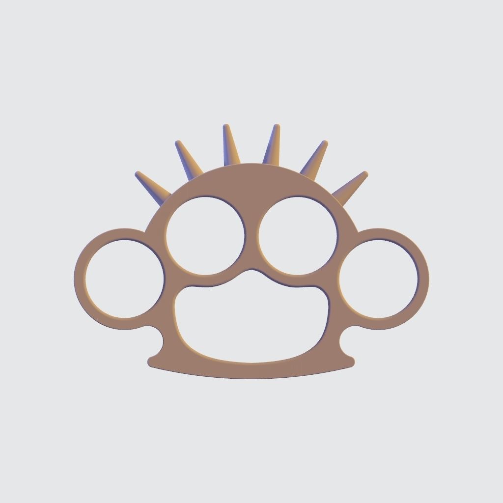 Brass Knuckles 3D model 3D printable | CGTrader