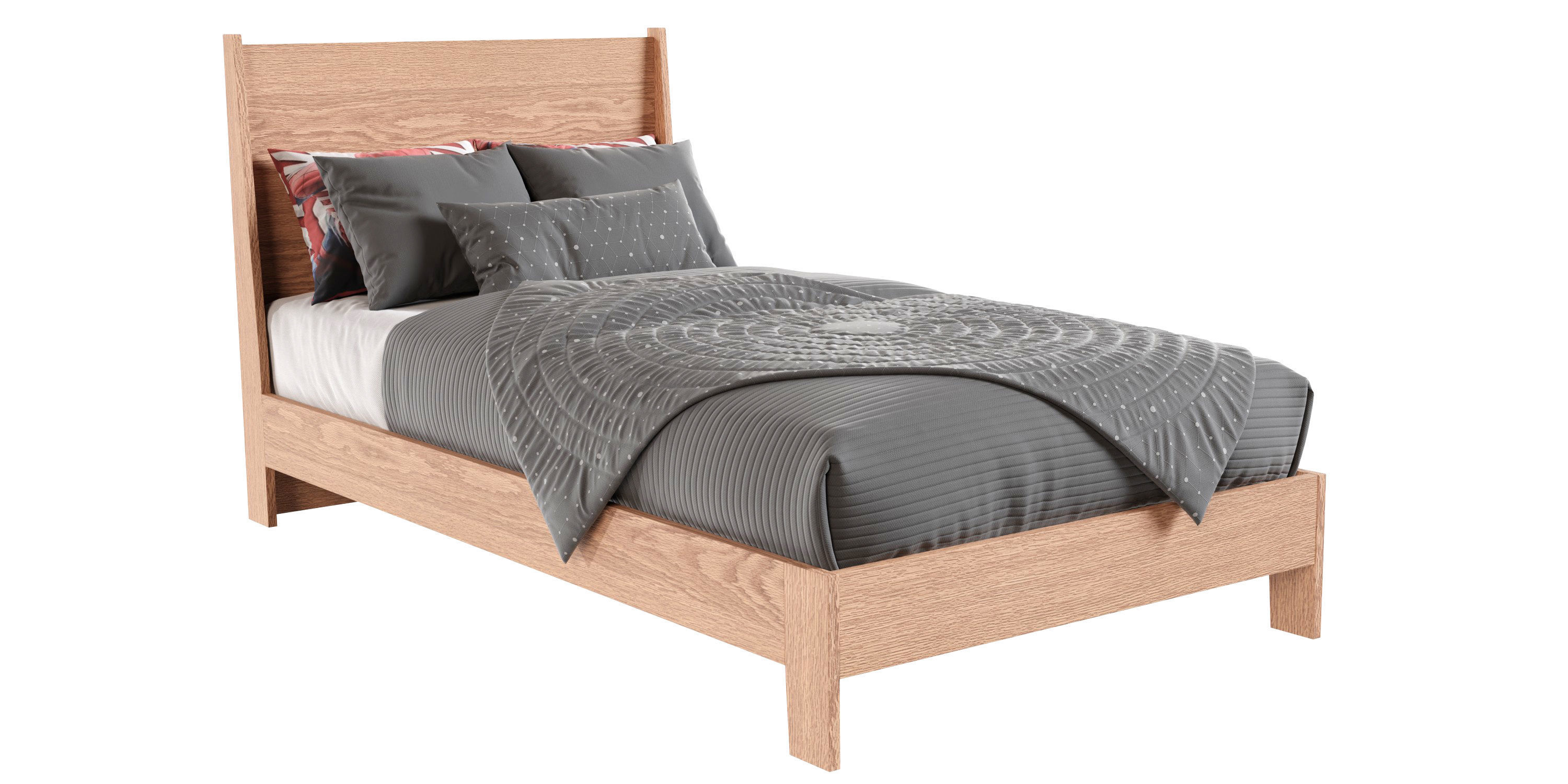 Pottery Barn Kidsmilo Single Bed 3D model CGTrader