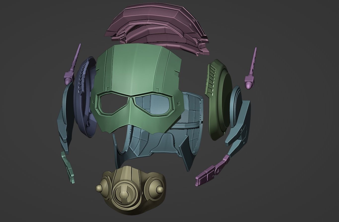 Ant-Man Helmet 3D model 3D printable | CGTrader