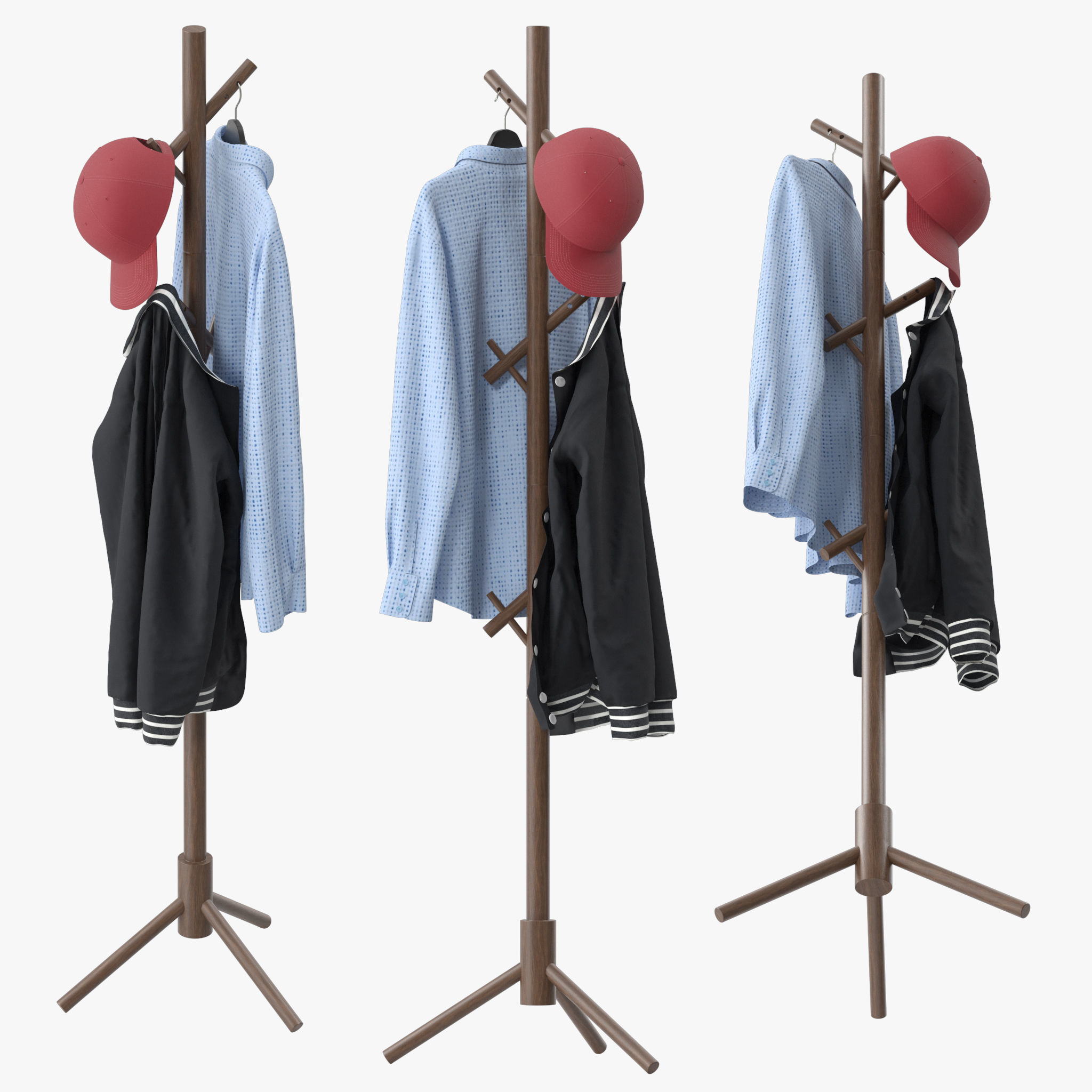 Iwaiting Coat Rack 3D model | CGTrader