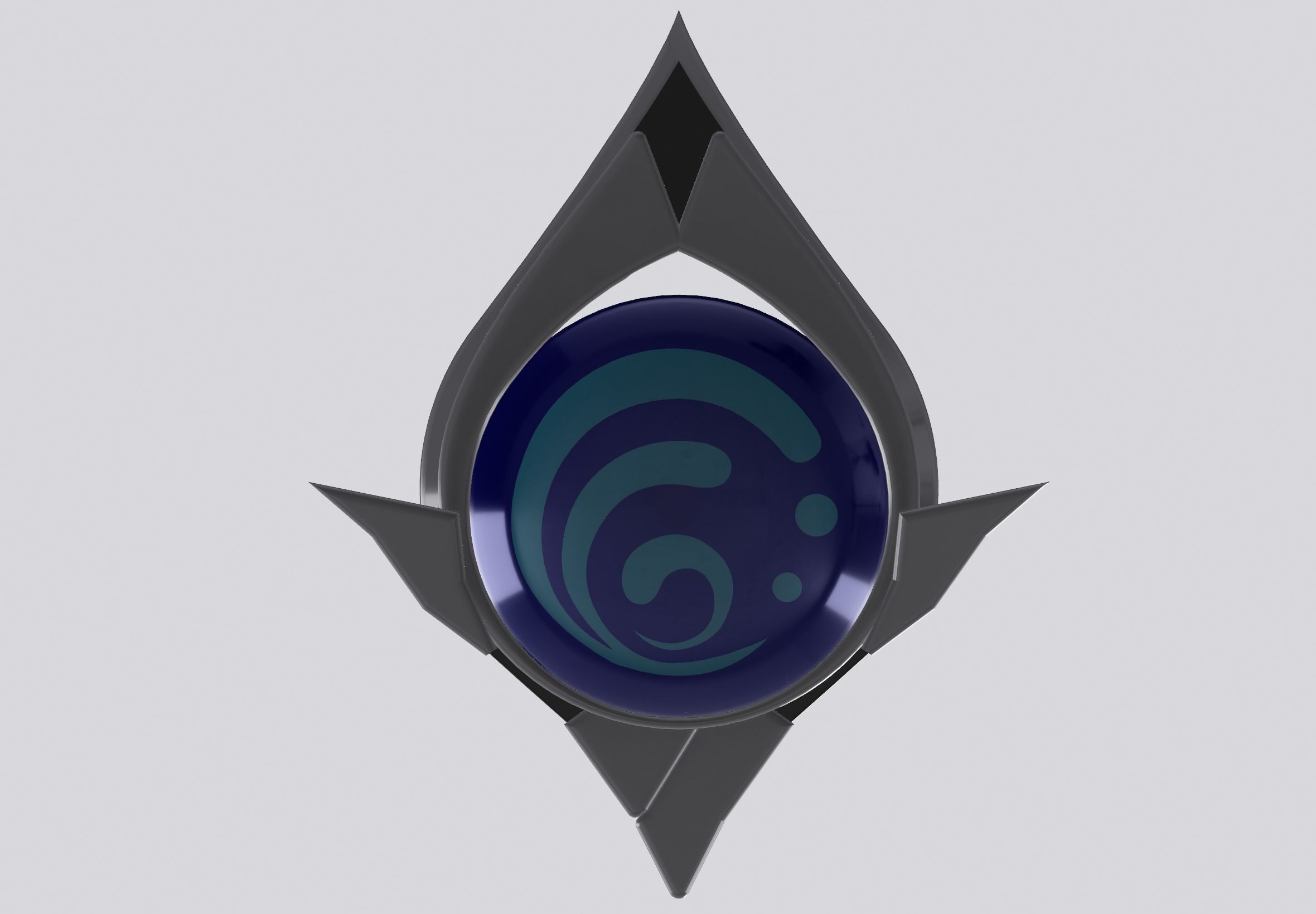 Snezhnaya Hydro Vision Genshin Impact 3D model 3D printable CGTrader