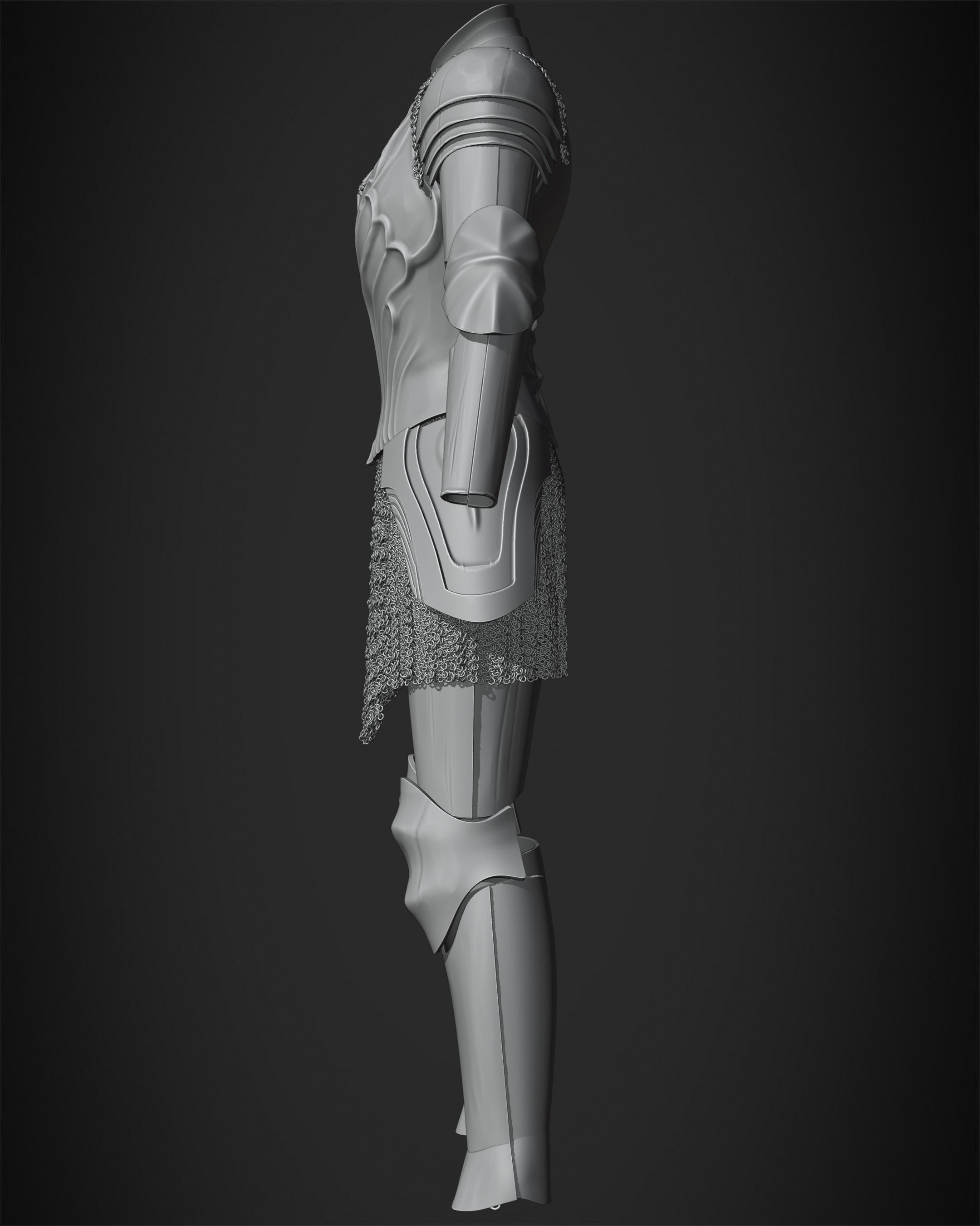LOTR Galadriel Numenor Armor for Cosplay 3D model 3D printable | CGTrader