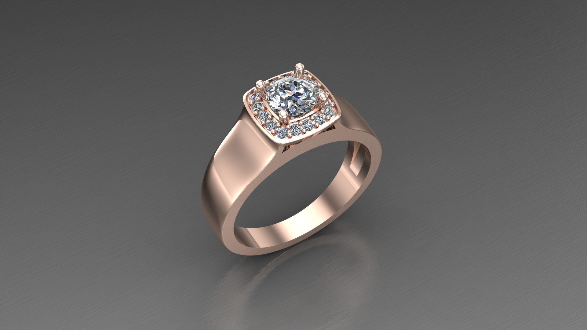 Women diamond Ring cad file 3d file 3D model CGTrader
