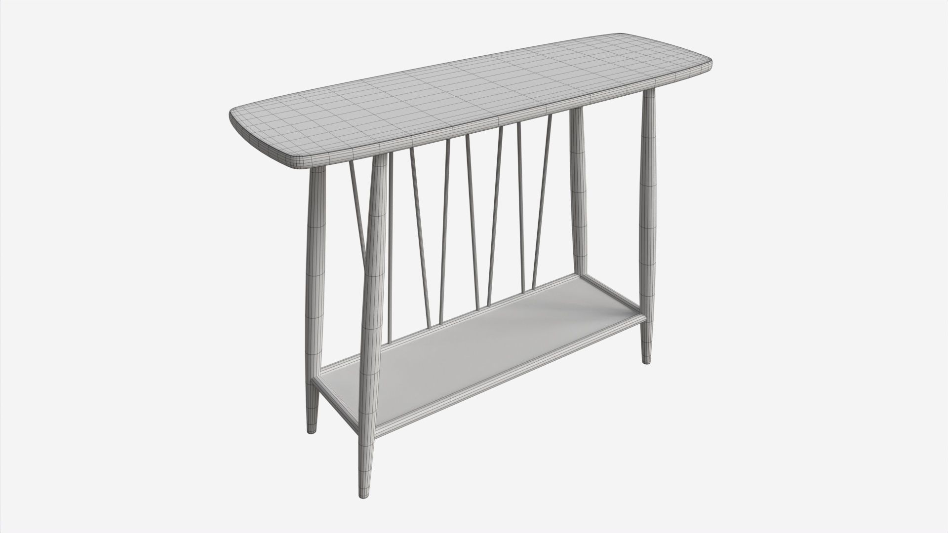 Console Table Ercol Shalstone John Lewis 3D model CGTrader