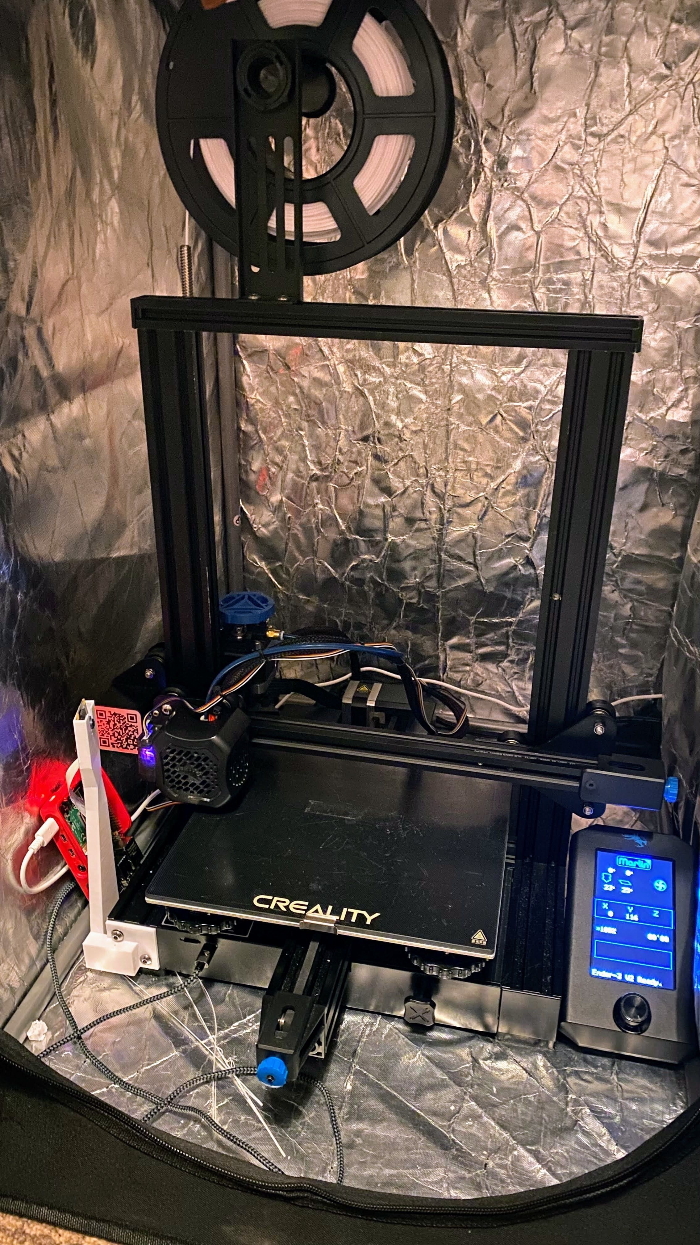 Raspberry Pi Camera Mount for Ender 3 No Hardware Required 3D model