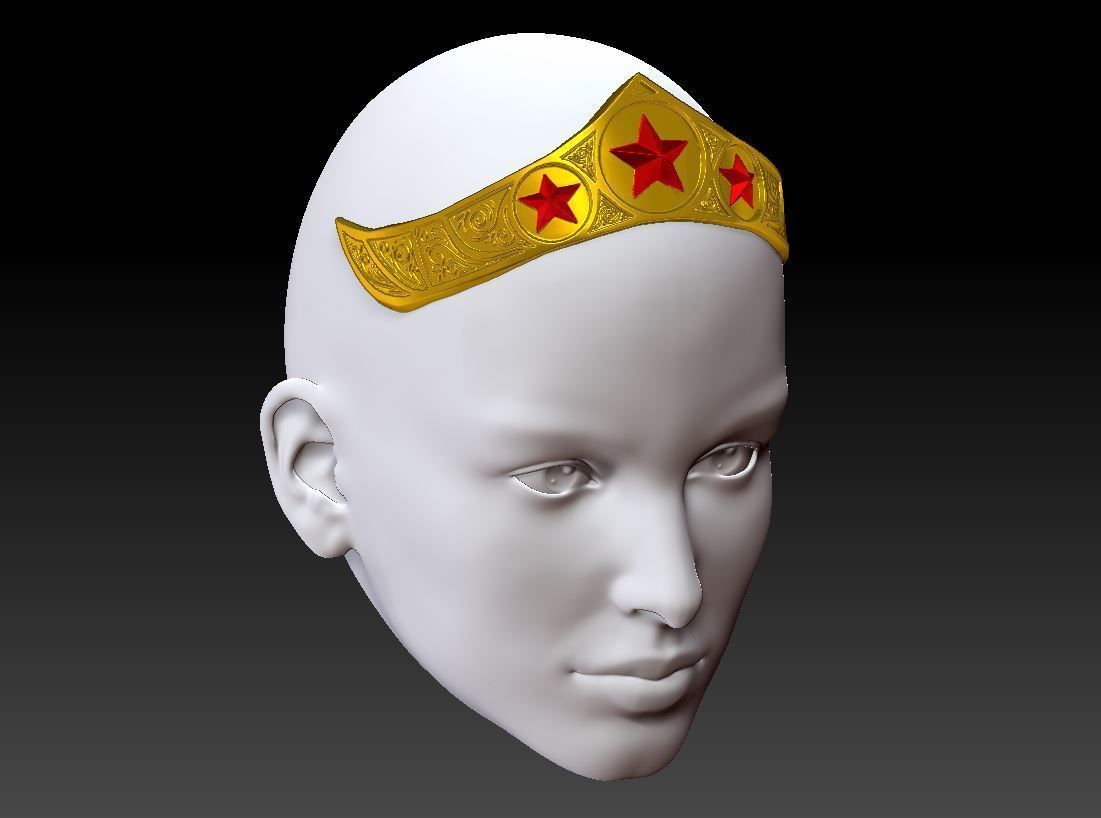 WONDER WOMAN YARA FLOR TIARA CROWN INSPIRED 3D model 3D printable