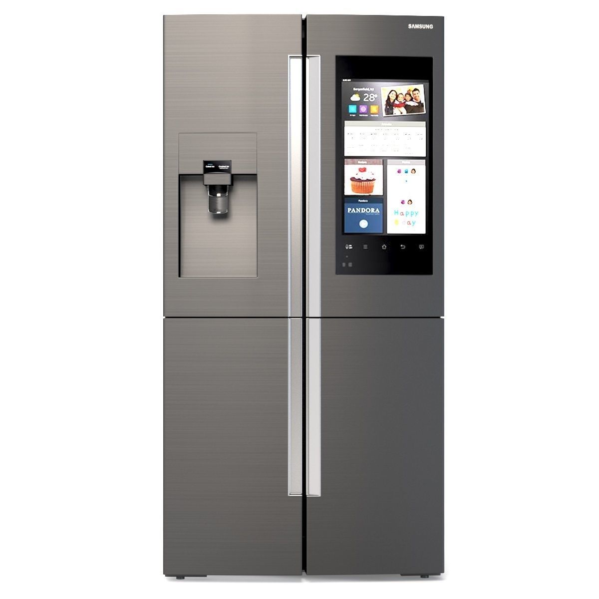Samsung 28 cu ft Capacity 4 Door Flex Refrigerator with Family 3D model