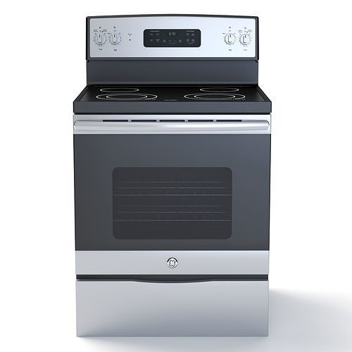 General Electric FreeStanding Electric Range JB645DKBB 3D model CGTrader