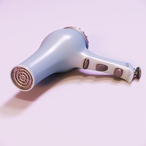Doll salon hair dryer 3D model 3D printable | CGTrader