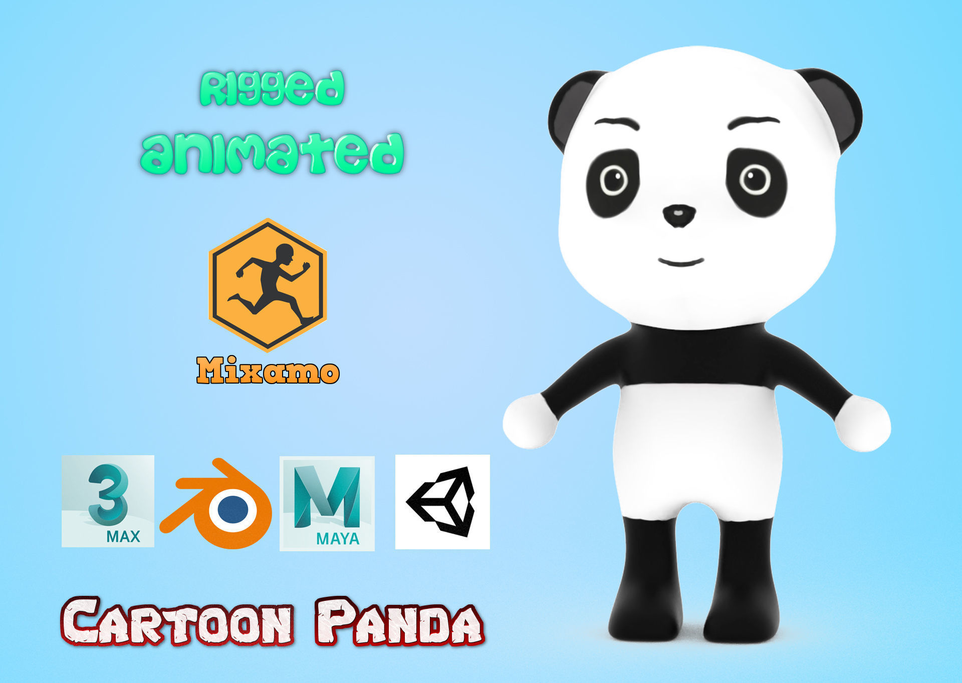 3D model Wild Animals Pack 1 VR / AR / low-poly | CGTrader