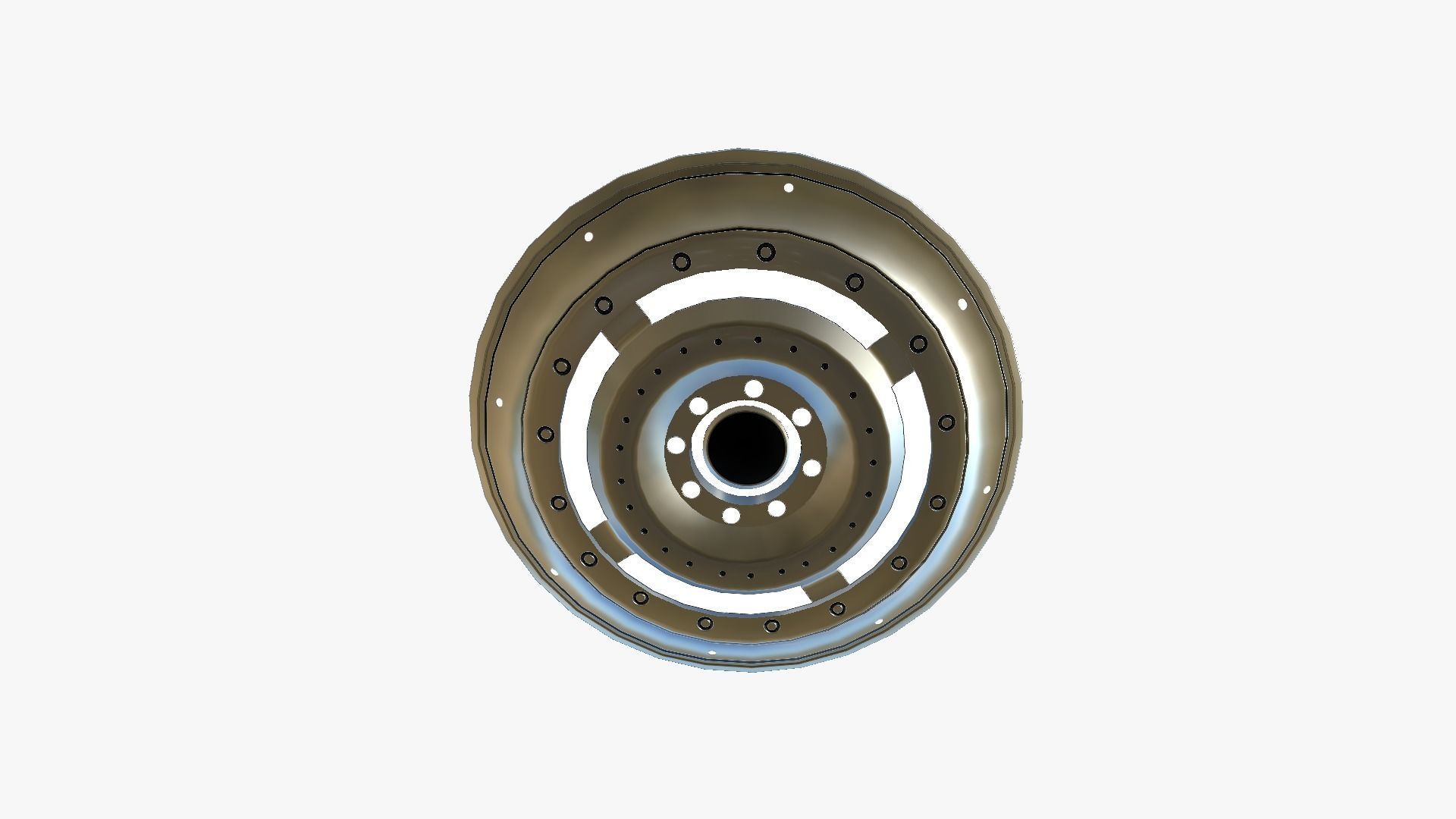 3D model Alien Spaceship UFO B02 Aluminum - Sci Fi Spacecraft Design VR ...