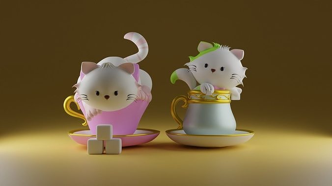 Tea Time2 Tea time 2 3D model 3D printable | CGTrader