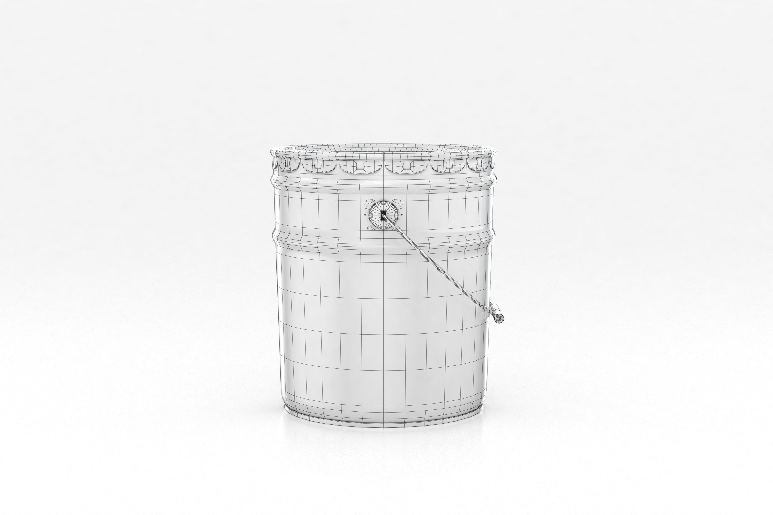 Metal Paint Bucket Mockup 3D model | CGTrader
