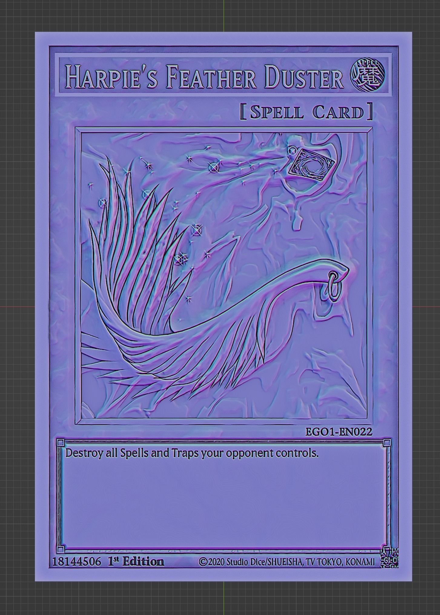 harpie s feather duster yugioh 3D model 3D printable CGTrader