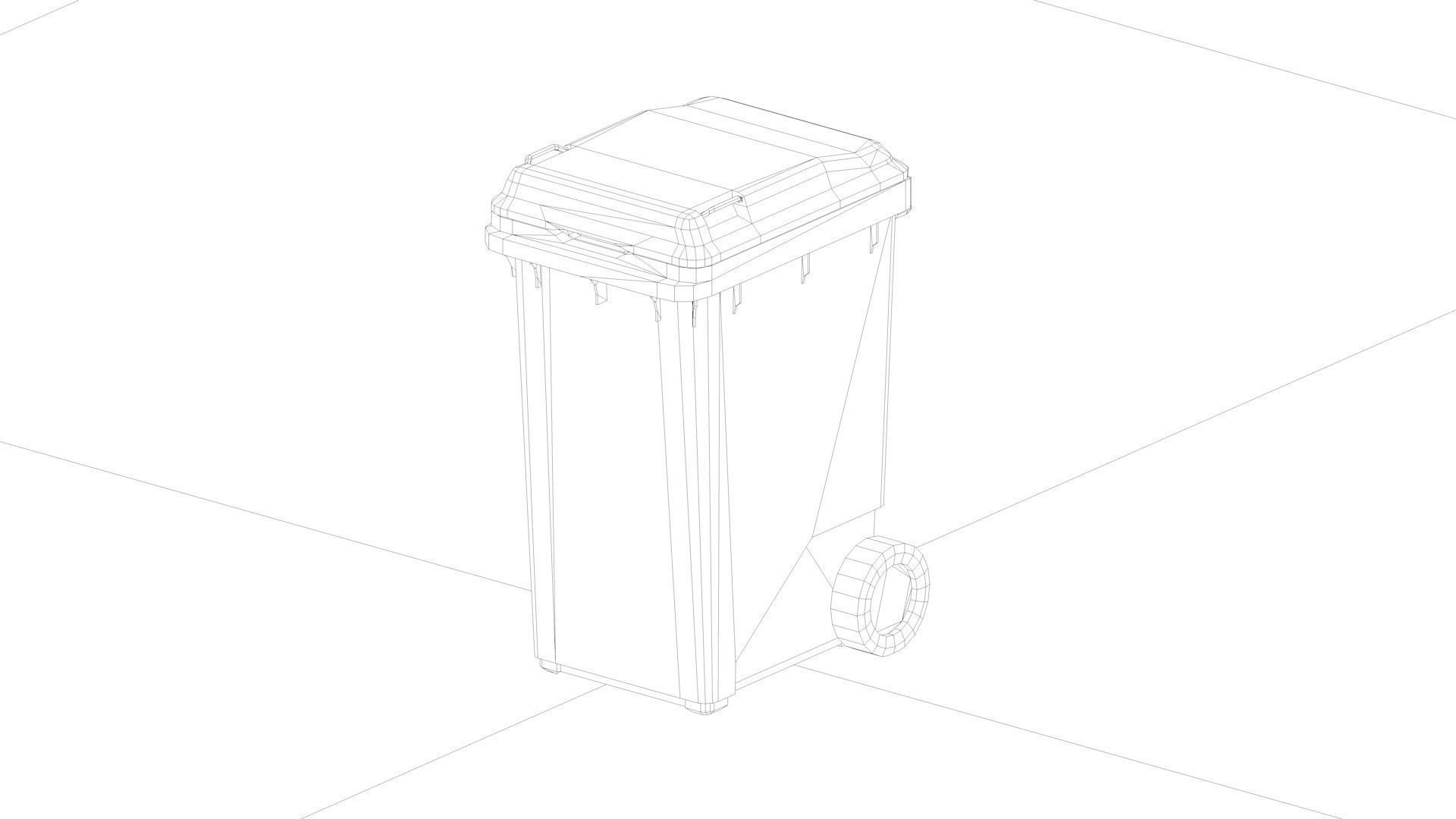 trash can green trash can environmental protection 3D model CGTrader