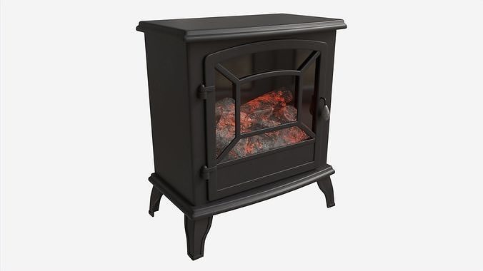 Electric Heater Fireplace Lokatse Home 03 3D model | CGTrader