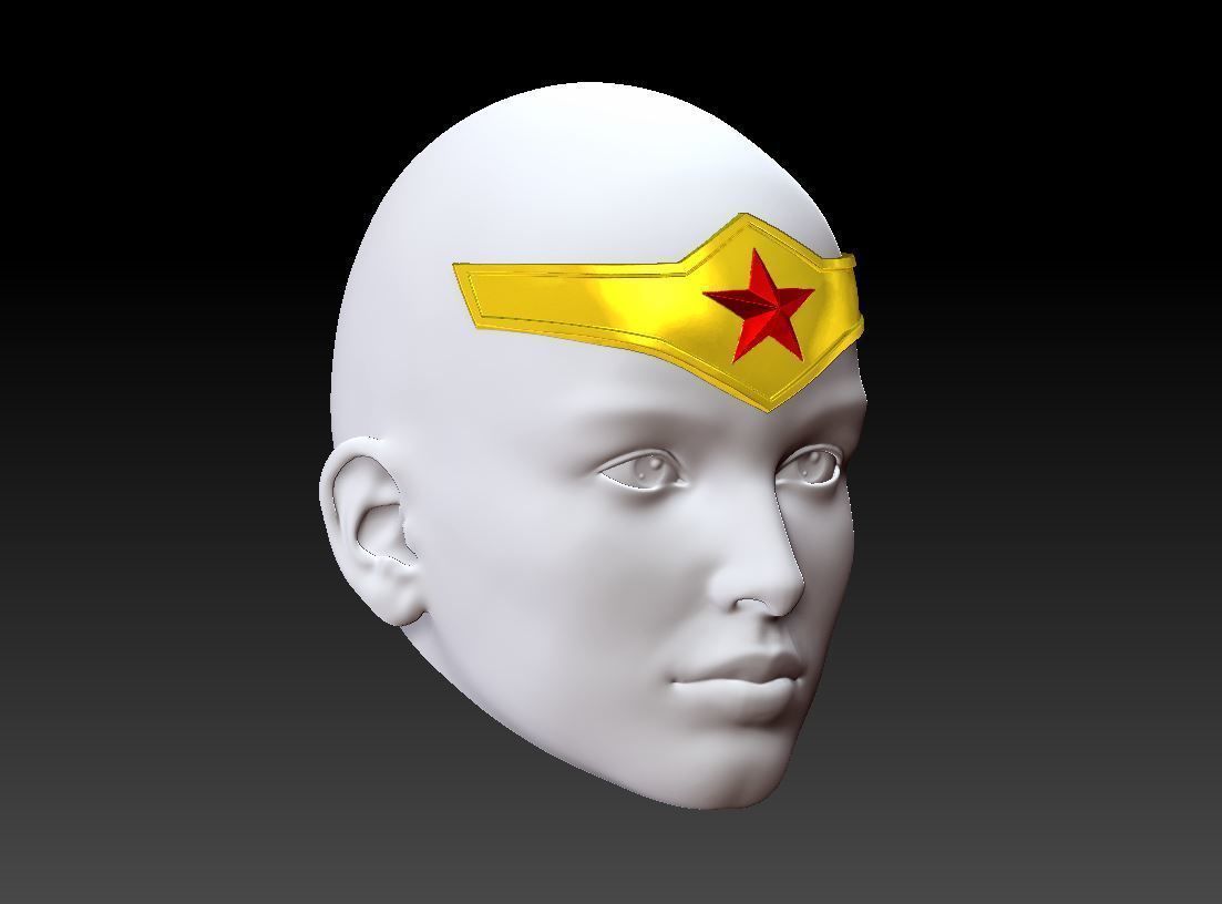 WONDER WOMAN JOSHUA 763 TIARA CROWN INSPIRED 3D model 3D printable | CGTrader